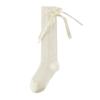 One Pair Spring Summer Kid Girls Knee High Socks Lolita JK Bow Details Sock for Children Breathable Mesh Princess School Socks