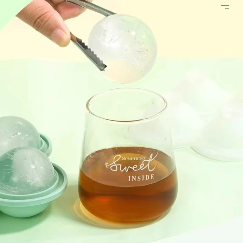 with Lids Ice Ball Mold 4 Holes Ice Ball Maker New Round Ice Mold Bar Accessories