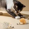 Cat Mice Toy Interactive Plush Realistic Mouse Toy with Bell Tail Bite-Resistant Kitten Hunting Toy for Indoor Cats