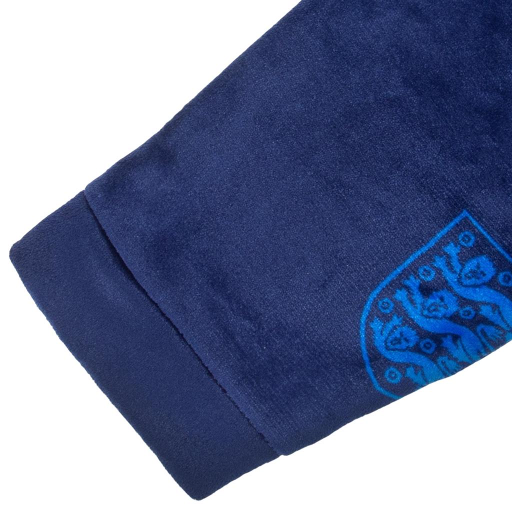 England Mens Crest Fleece All-Over Print Dressing Gown