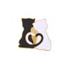 Artistic Cat Design Enamel Pin Durable Brooch For Trendy Unisex Animal Fashion
