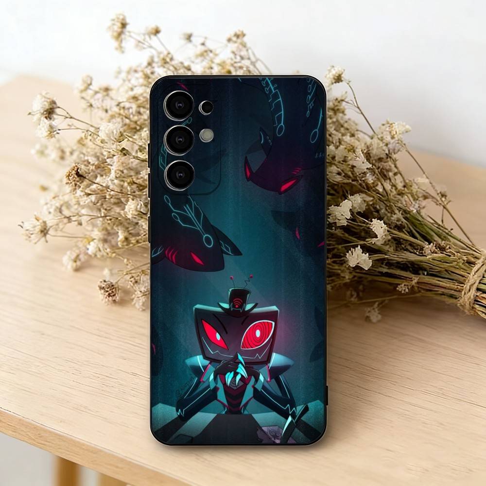 Hazbin H-Hotel V-Vox Чехол для телефона для Samsung S25,S24,S21,S22,S23,S30,Ultra,S20,Plus,Fe, Мягкий силиконовый черный чехол