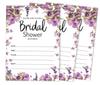Inkdotpot 30A FloralA Fill-In Style Bridal Shower Invitations Wedding Blank