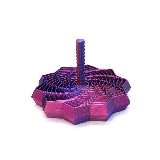 Расширяющаяся сенсорная фиджет-звезда, 3D-печатная фрактальная игрушка для снятия стресса, вращающийся спиральный дизайн, фиджет-игрушка с ручкой для снятия тревоги, улучшения концентрации