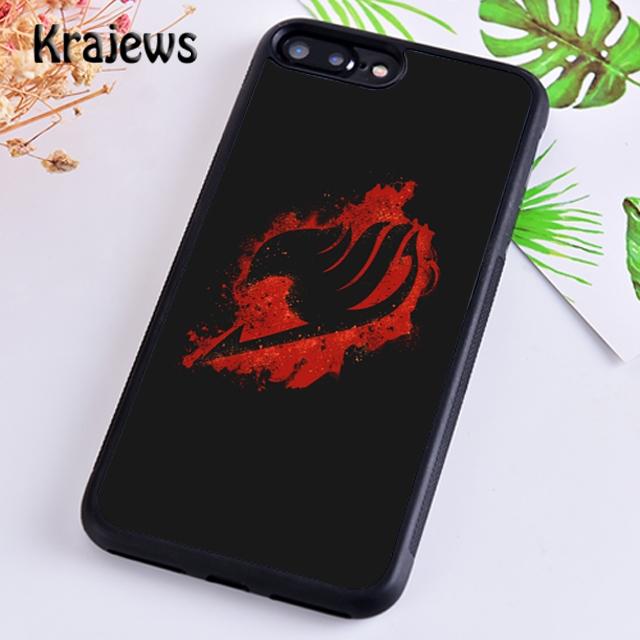 Мягкий чехол Krajews Fairy Tail аниме «Брызги краски» для iPhone 14 5 6s 7 8 plus XR XS 11 12 13 pro max Samsung S21 S22ultra