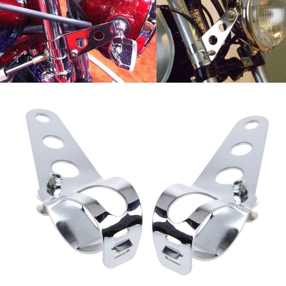 Универсальный 7-дюймовый светодиодный фонарь для мотоцикла, указатель поворота, 39-51 мм, держатель для крепления на мотоцикл Harley Honda