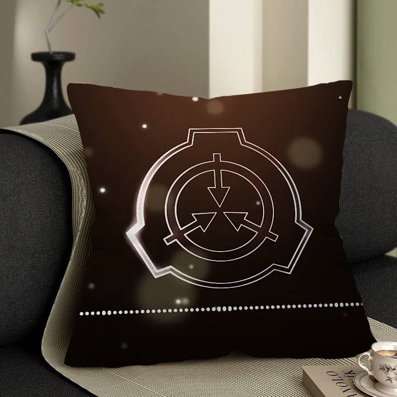 Popular Foundation Scp F-Foundation Pillow Covers Sofa Decorative Home Double-Sided Printing Short Plush Cute Cushion Cover