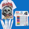 8/12pcs Fabric Pen, Ideal for Use On Cloth, Accessories and Textiles, DIY T-shirt, Backpack, Shoes