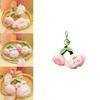 Adorable Original Peach Keychain Plush Accessory For Girls Cute Gift Idea