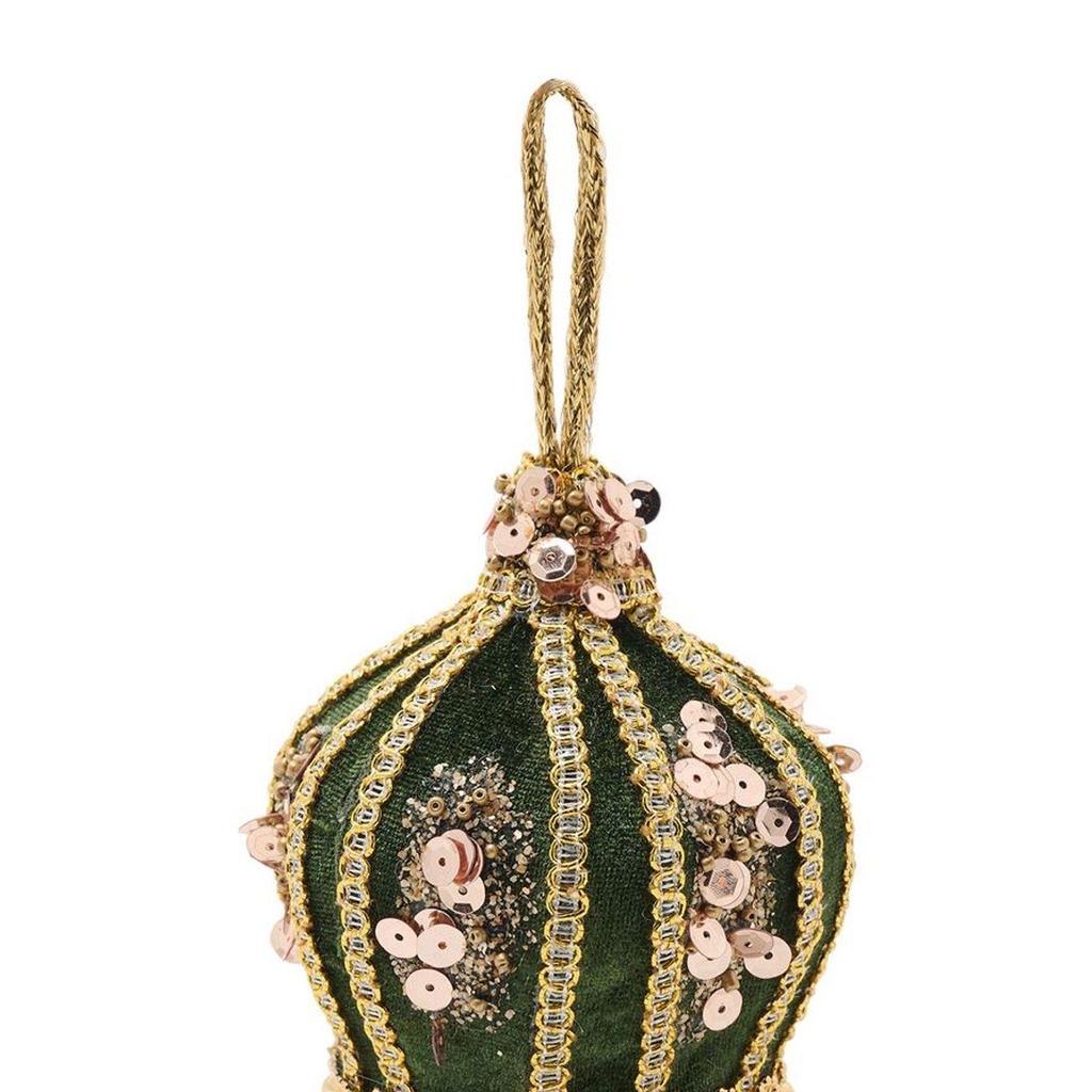 The Seasonal Gift Co. Velvet Crown Hanging Decoration