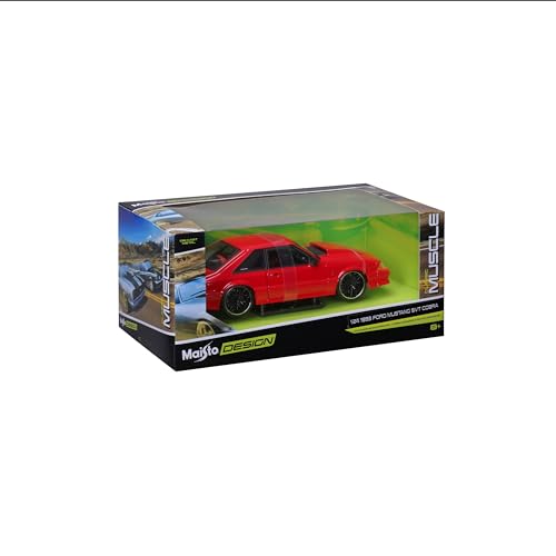 Maisto Масштаб 1/24 Ford Mustang SVT Cobra 1993 Красный Кастом Классическая Серия Маслкаров / Литая Модель Автомобиля, Готовая Модель 32549