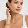 Round Gold-plated Necklace Oriental Charm Golden Hand Chain Aesthetic Bead Bracelet  Couple