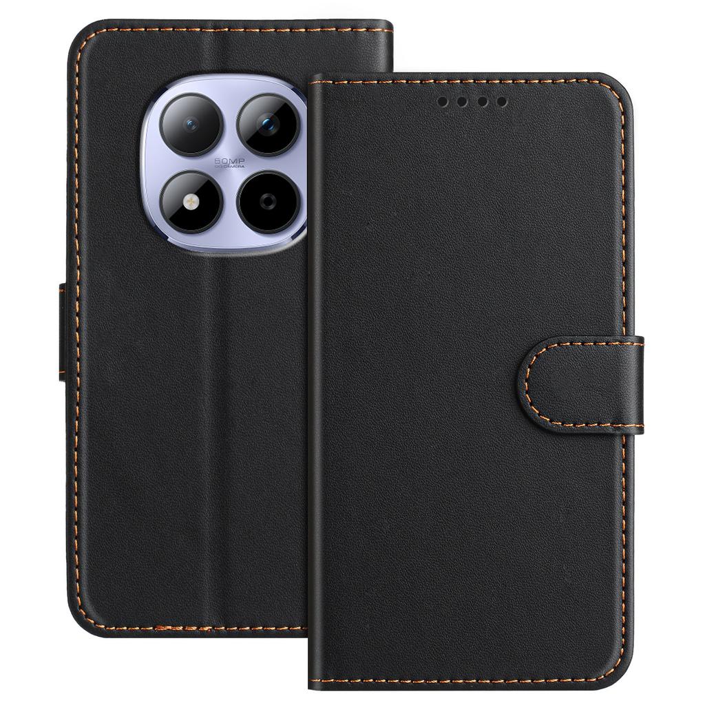 Для Xiaomi Redmi Note 15 Pro 5G Кожаный Чехол Кошелек Подставка Однотонный Противоударный Чехол для Телефона