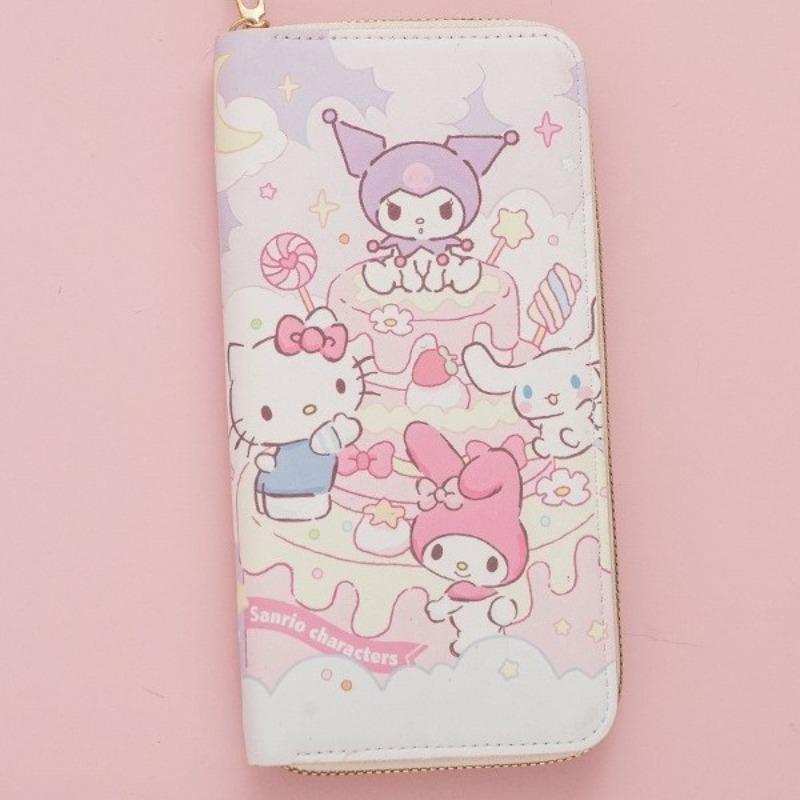 Fresh Japanese Cute Kitten Lady Wallet Girls Wallet Long Zipper Texture Student Card Bag New
