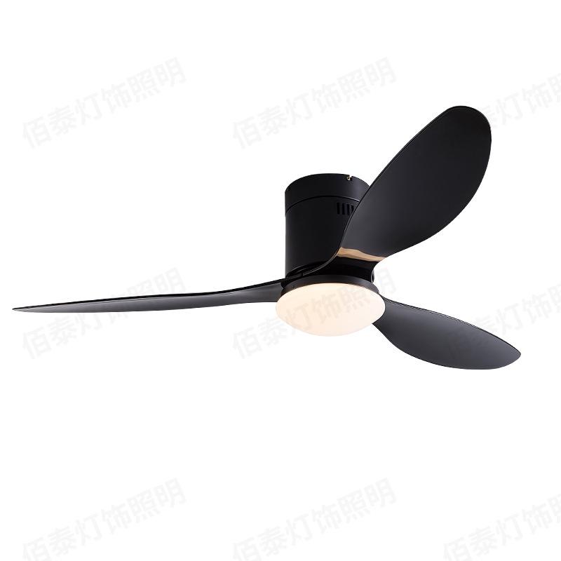 Потолочный вентилятор «Орех» с подсветкой и пультом дистанционного управления, с регулируемой частотой, для гостиной, столовой или спальни, с лопастями из АБС-пластика.