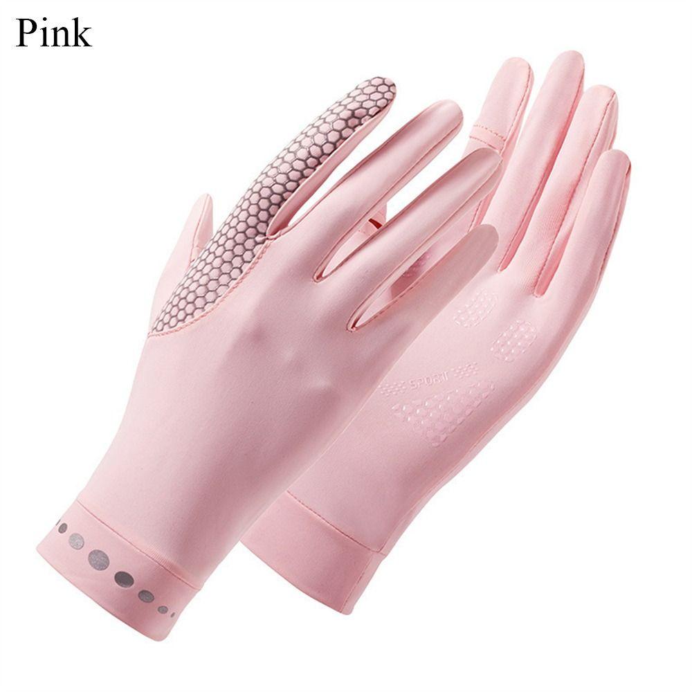 Эластичные перчатки для защиты от солнца, тонкие перчатки для езды на велосипеде, модные солнцезащитные перчатки для бега и спорта
