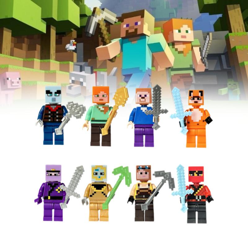 Фабричный мир Мини-фигурки Строительные блоки Совместимые с Лего Красочные пластиковые игрушки