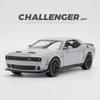 1:32 Challenger Hellcat Charger Модель игрушечной машины Литой металл Инерционный механизм Модели маслкаров Звук Свет Коллекция Подарки для детей