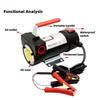 Small Handheld Diesel Pump 12V/24V Portable Electric Oil Pump High Power Self Priming Refueling Pump