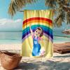 Ultra-Soft Beach Towel with Ms. Rachel Theme,Ideal for Pool - Camping, Diving - Perfect Travel Essential, Vibrant Beach Towel.