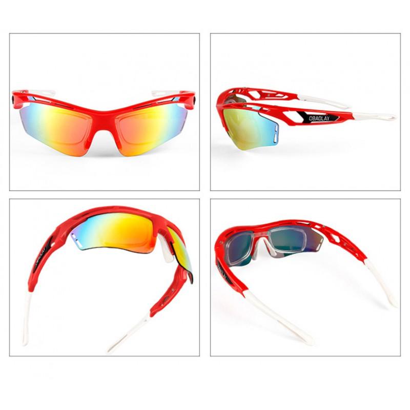 Polarized Cycling Sunglasses Men Women TR90 Frame Replaceable Lenses Adjustable Nose Pad Windproof Sport Eyewear