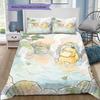 Pokémon Psyduck Theme Bedding Set, 1 Duvet Cover & 2 Pillowcases, Cozy Home Use, Great Gift for Fans