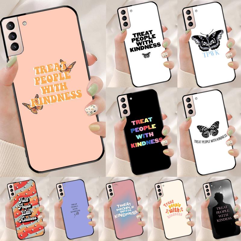 Относись к людям с добротой Чехол-футляр Для Samsung Galaxy S25 Ultra S9 S10 S20 S21 S22 Plus S23 Ultra S24 FE Чехол для телефона
