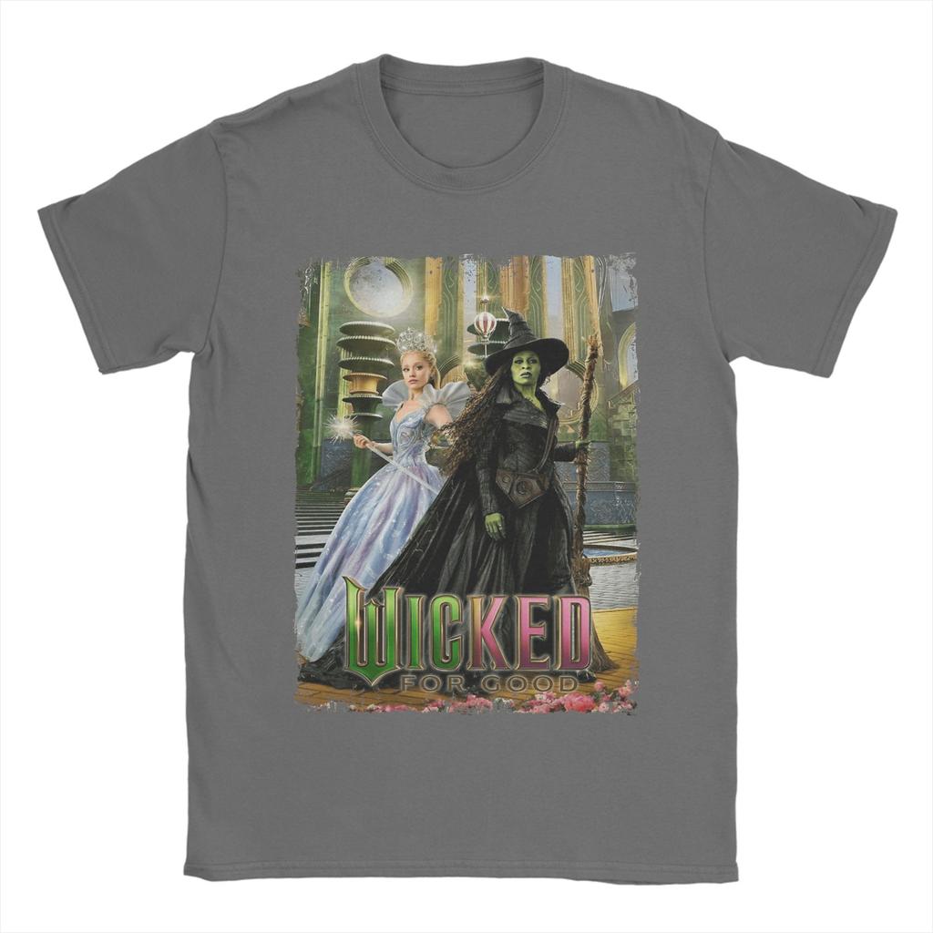 Aesthetic Wicked For Good Movie T Shirt Unisexs 100 Cotton Novelty TShirt Crewneck Tee Shirt Short Sleeve Tops Plus Size