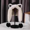 Women's Winter Plush Fox Ear Hat – Thick, Lined, Warm, Versatile, and Protective Lei Feng Style