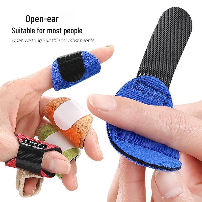 Регулируемая шина для пальца с застежкой на липучке, алюминиевой поддержкой и съемным протектором