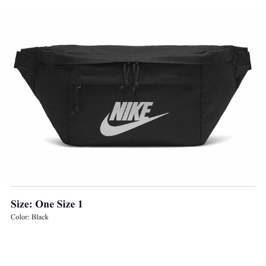Nike Спортивный полиэстеровый однолямочный кросс-боди рюкзак поясная сумка обычный унисекс черный BA5751-014
