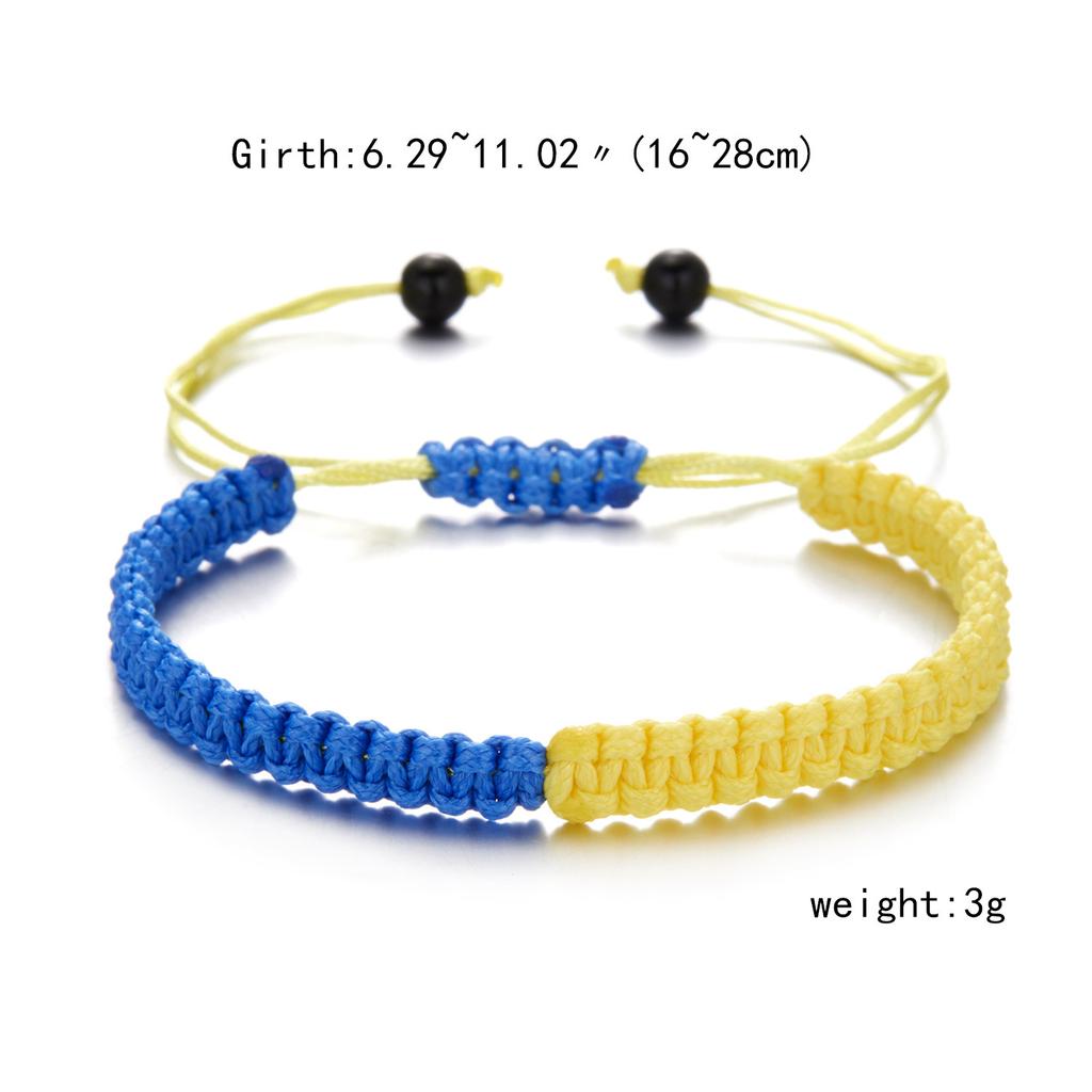 Модный браслет с ромашками, Украина, подсолнух, ручная работа, веревочные браслеты с подвесками для женщин и мужчин, браслет для пары, ювелирные изделия, дорожные вечерние наручные часы