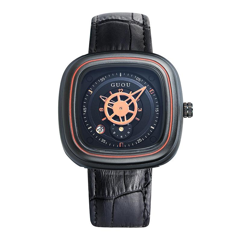 Fengchao Brand Большие квадратные мужские и женские часы с циферблатом, модные водонепроницаемые кварцевые часы, мужские часы на поясе