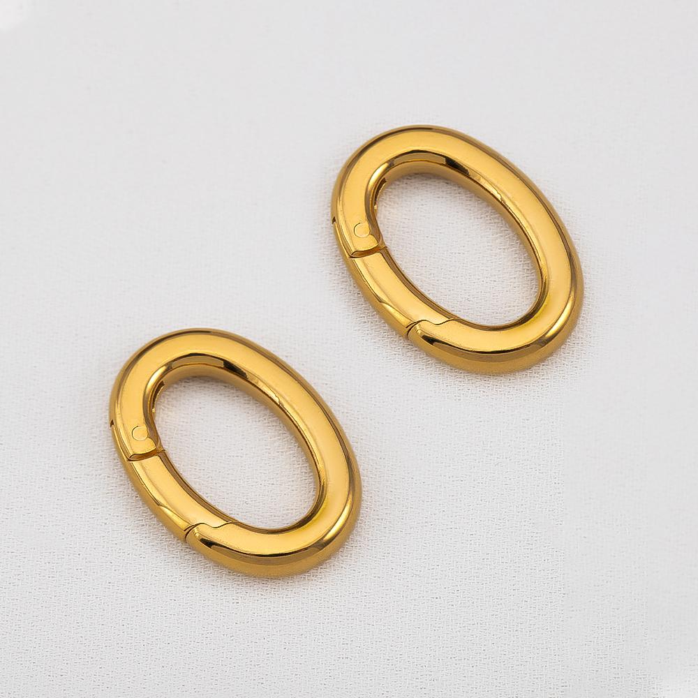 2Pcs 1Pc Charm Stainless Steel Buckle Heart Circular Connector DIY Necklaces Jewelry Making Lobster Buckle Accessories Wholesale