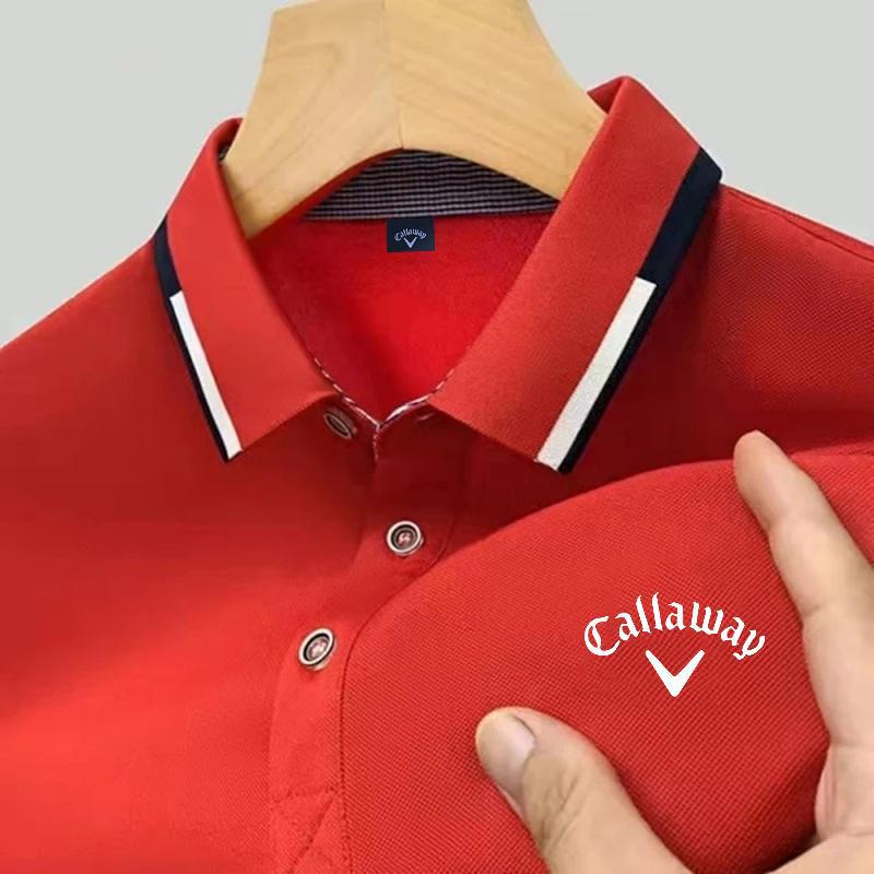 Callaway Embroidered 2025 Новая летняя рубашка поло для мужчин Высококачественная повседневная удобная и дышащая футболка с коротким рукавом для мужчин
