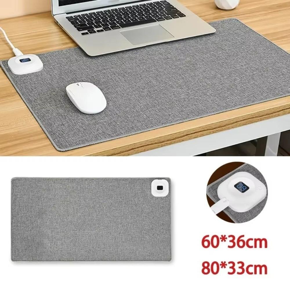 Подарки Нагревательный коврик для мыши с вилкой ЕС с цифровым дисплеем Очень большой нагреваемый настольный коврик Водонепроницаемый Быстрый нагрев Офисный настольный коврик