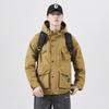Khaki American Retro Casual Jacket Men'S Loose Large Size Mountain Outdoor Hooded Jacket Heavy Jacket Trendy Brand