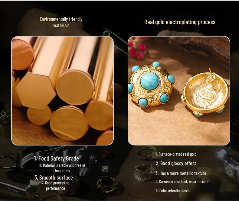 Винтажные серьги-пусеты из барочного жемчуга: Ретро Живопись Маслом и Женские Украшения в Новом Китайском Стиле