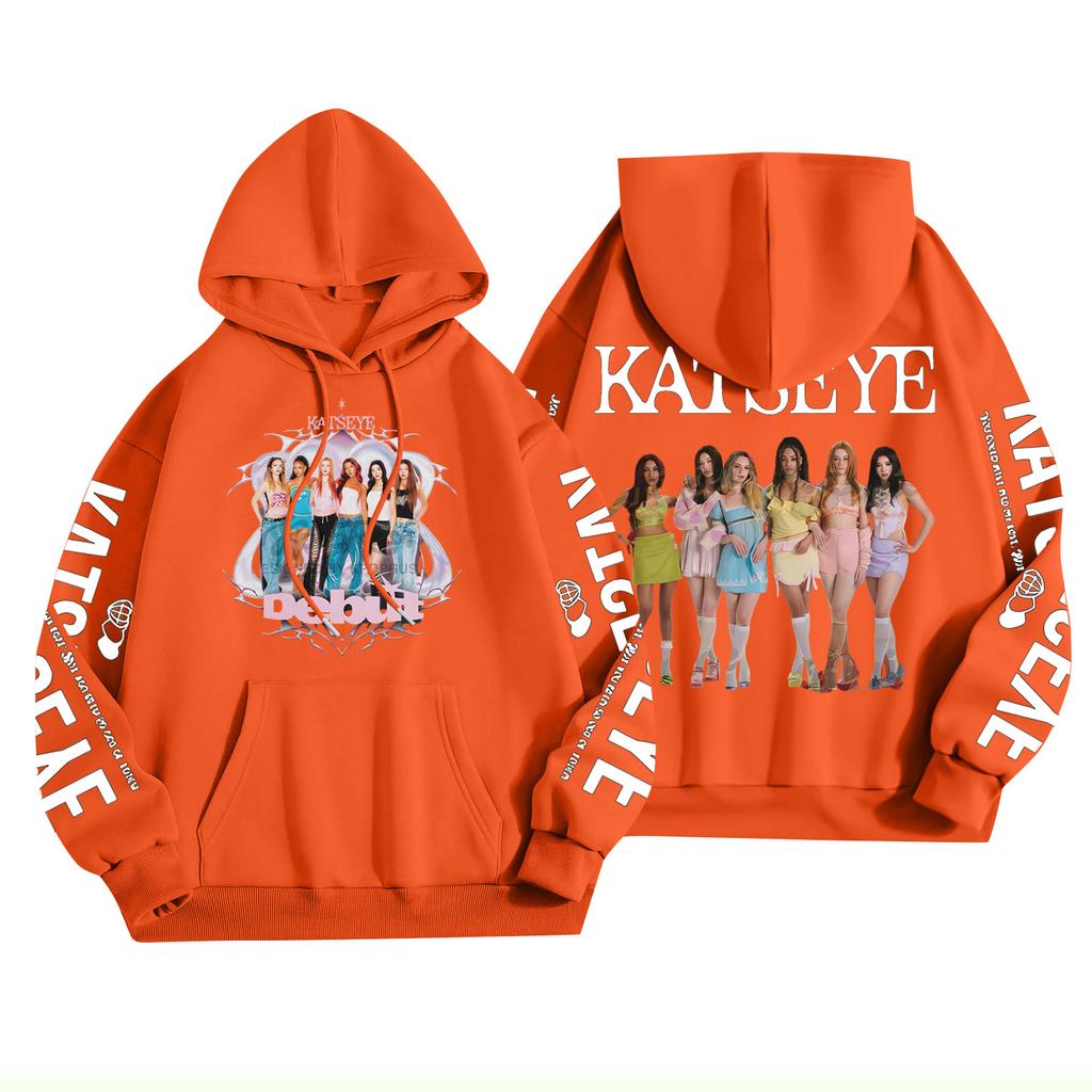 Unisex Fashion Lightweight Long Sleeve Pullover With Pockets Printed Hoodie