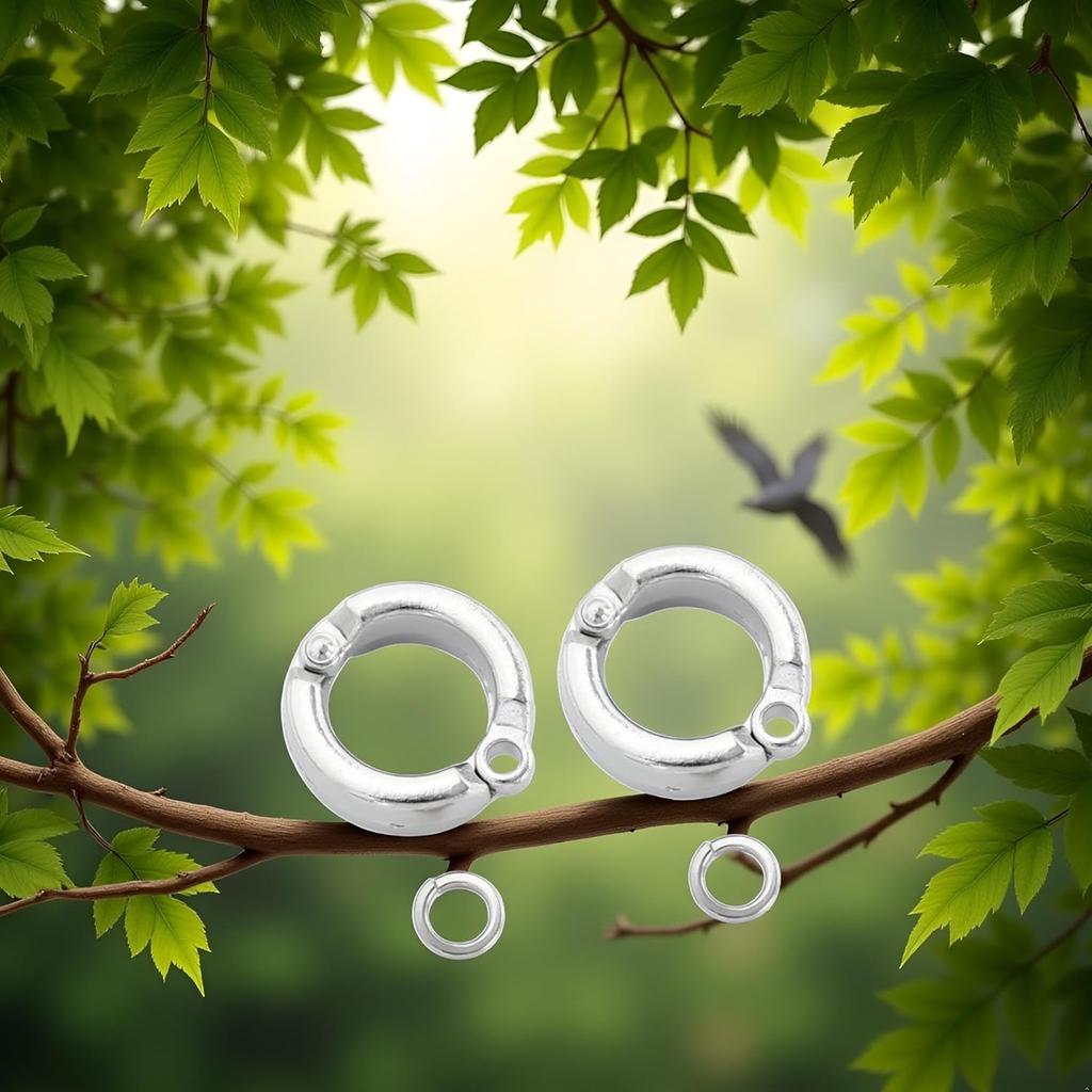 2 шт. Серебряные кольца для лап попугая, Кольца для ног птиц, Металлическое кольцо для ног птицы, Наружное кольцо для тренировки полета, Кольца для ног попугая, Птицы, Открывающийся зажим(Внутренний диаметр 5,5 мм),