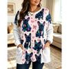 Women's Long Sleeve Pocket T-Shirt Casual Fashion