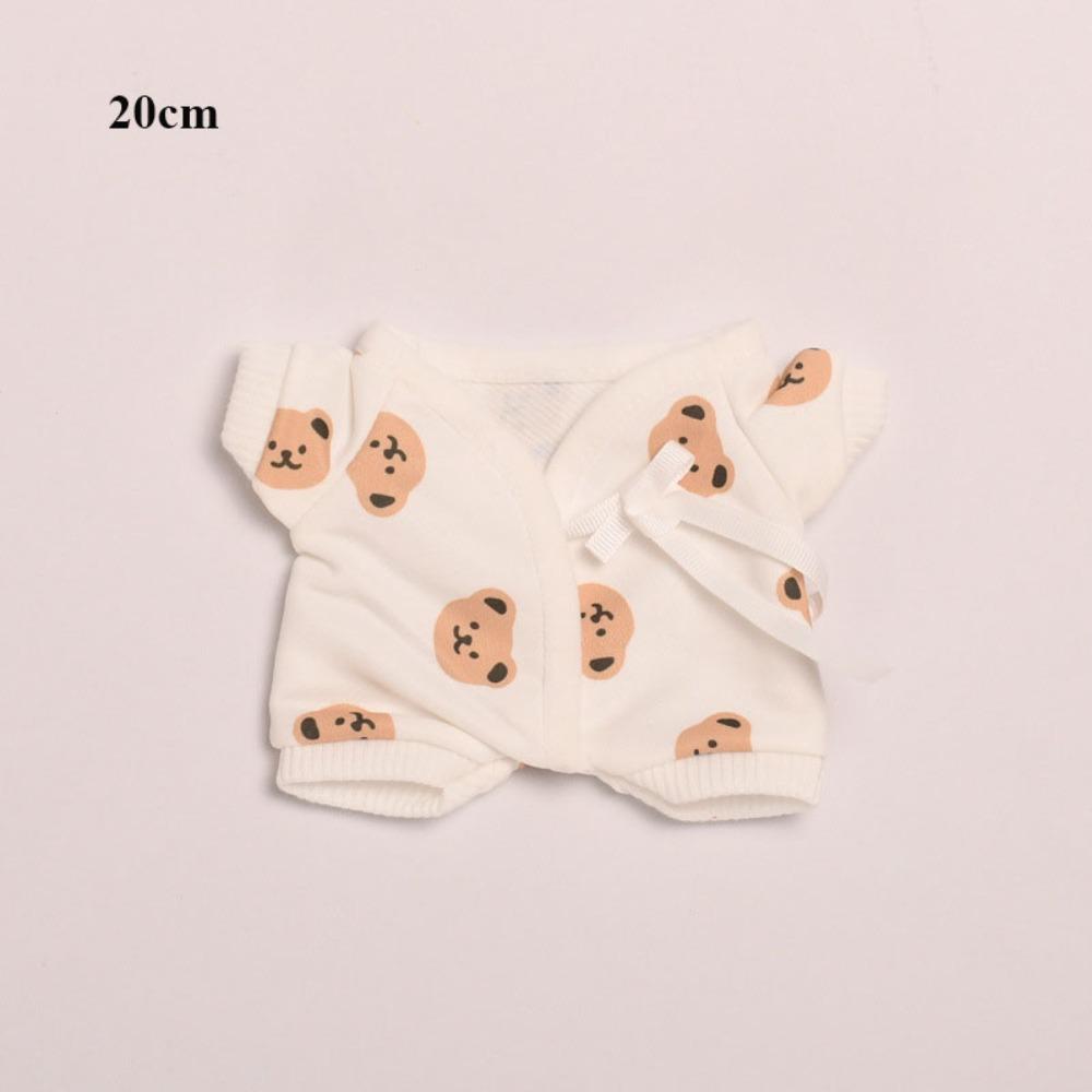 Мультяжная хлопковая пижама для 15см/20см хлопковой куклы/для кукол BJD 1/12