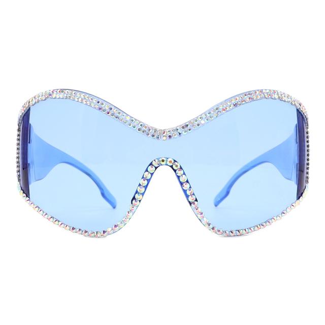 Новые большие солнцезащитные очки в стиле стимпанк для женщин. Тенденции в стиле панк Y2k. Солнцезащитные очки для мужчин. Брендовые дизайнерские очки 2000-х годов De Sol Oculos - Солнцезащитные очки -