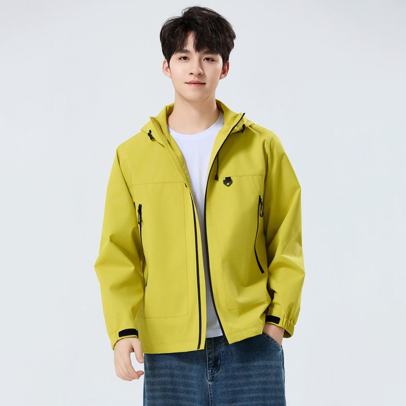 2025 Весенняя Уличная Модная Ветровка с Капюшоном для Пар - Стильная Куртка для Пеших Прогулок и Альпинизма