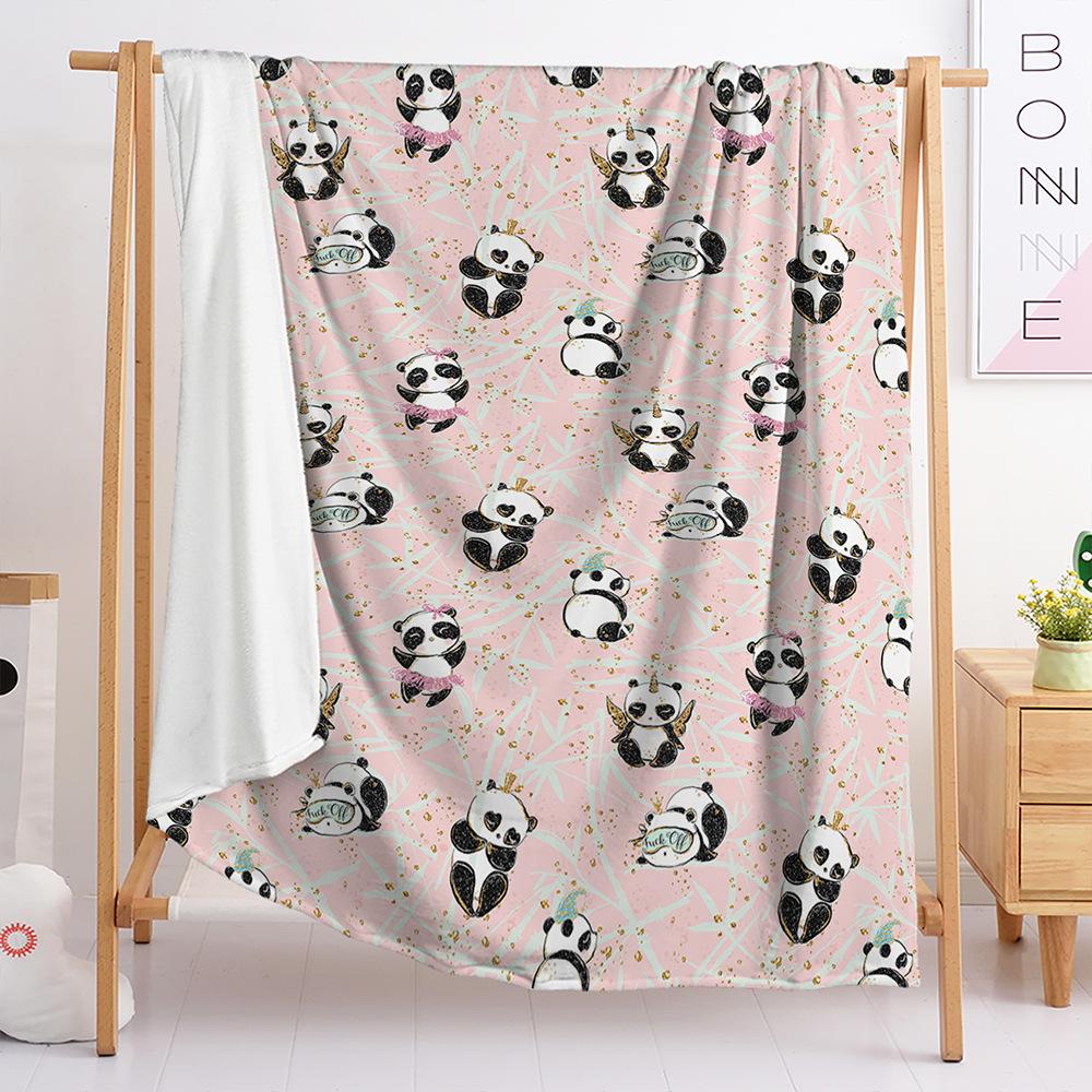 Blankets Cute Panda Blankets Flannel Bedroom Office Blankets Cover Blankets For All Seasons