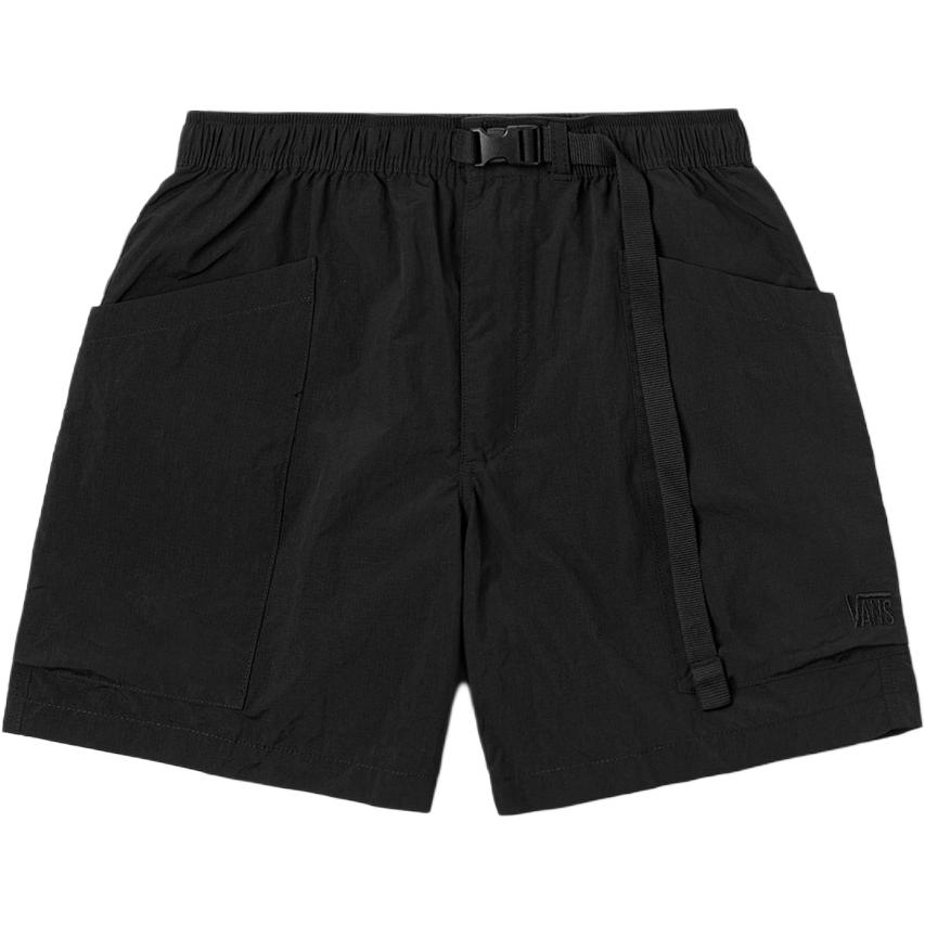 Vans Тканые шорты Уличная спортивная мода Универсальные повседневные шорты Мужские шорты Черные VN000M33BLK