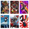 Anime Goldrake Goldorak Mazinger Z Metal Tin Sign Rectangle UFO Robot Grendizer Signs Plaque Bar Cafe Bedroom Wall Art Decor