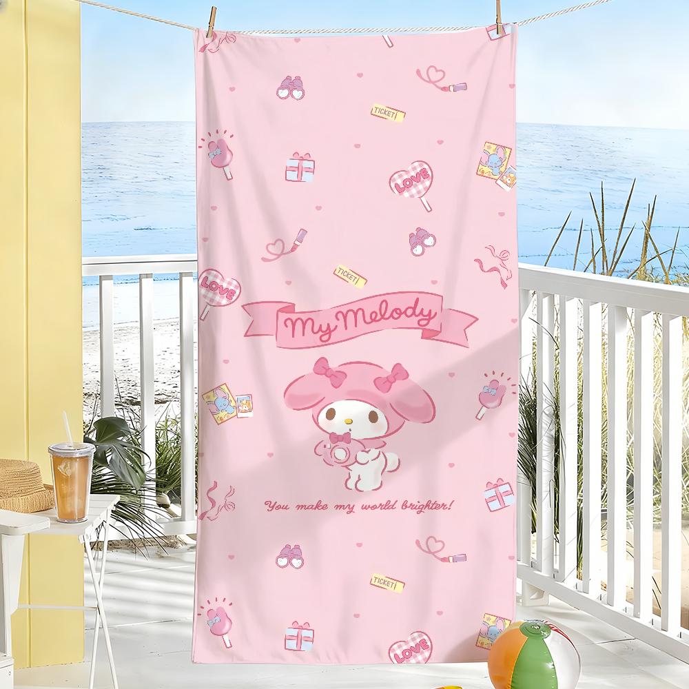 Sa My M-Melody Cute Towel Quick Dry Soft Yoga Swimming Fitness Mountain Climbing Large Beach Towels