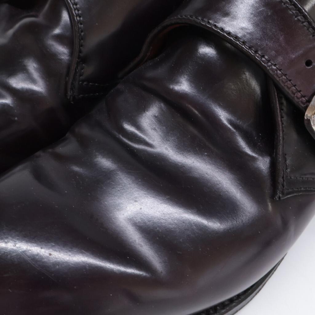 Alden 1878 Cordovan Modified Last Single Monk shoes 8D BurgundyUsed