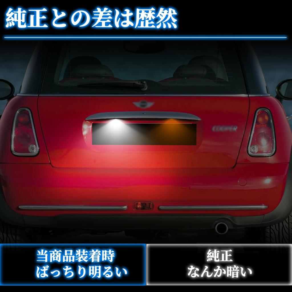 NEIFILES BMW License Plate Light LED R56 R57 License Lamp with Mini Cooper Cooper S Canceller Built-in BMW MINI Mini